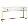 thumbnail image 2 of Elk Home Suite 63" 3-Drawer Transitional Wood Console Table in White/Gold, 2 of 2