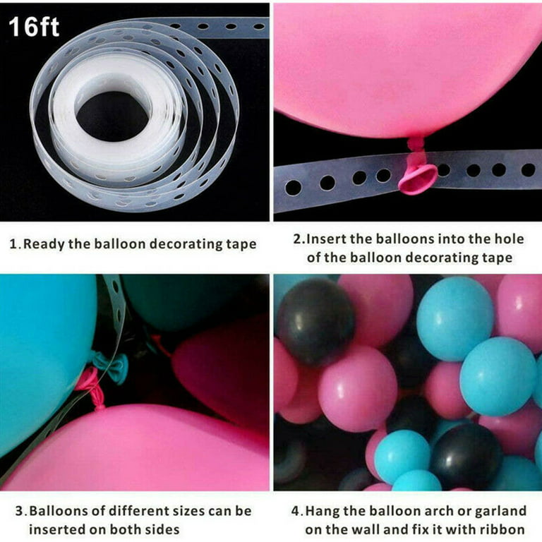 Cabina Home Multi-color Tik Tok Musical Birthday Balloon Garland Arch Latex  Party Decoration Kits, (139 Pieces) 