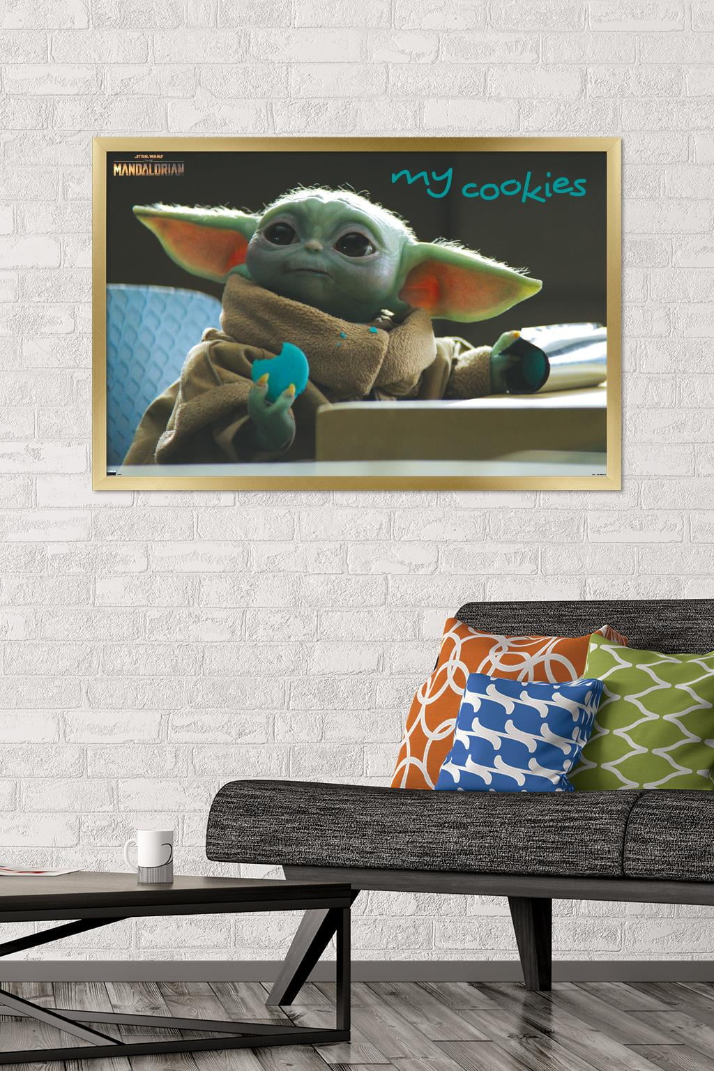 Star Wars: The Mandalorian Season 2 - The Child Cookies Wall Poster, 22.375" x 34", Framed