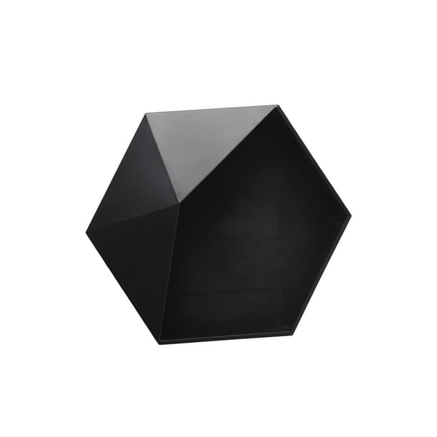 Kearding Decoración de pared sin perforaciones geométricas montadas en la pared de la sala de estar nórdica estante de baño decoración de la sala de Almacenamiento y organización del hogar Negro Kearding HA027701-02