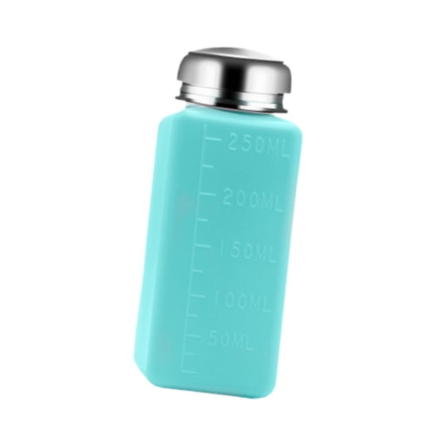 Bunblic Pump Dispenser Bottle for Makeup Remover Portable Clean Tool Leakproof Empty blue 250ml