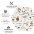 thumbnail image 3 of Rateoe Coffee Drawing Drink Coasters Set of 4 Leather Coasters Spill Protection for Table Desk,Durable and Non Slip Leather Coaster ,4 Inches Drink Mats-Hexagon, 3 of 6