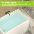 thumbnail image 2 of 43" Acrylic Freestanding Soaking Bathtub,Rectangle Soaking Hot Ice Bath Tub,White, 2 of 7