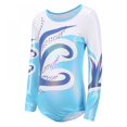 thumbnail image 2 of Girls Ballet Leotard Gym Suit, Long Sleeve Stretchy Onesies Bodysuit Colorful Dancewear for Dance Class, Gymnastic Exercise, 2 of 6