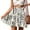 C, variant on Taqqpue Women's Summer Flowy Skirts Casual Linen Boho Ruffle Mini Skirts Pleated High Waist Cute Butterfly Swing Beach Skirt Drawstring Floral Print Tiered Skirts