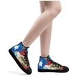 thumbnail image 5 of Boricua Puerto Rico High Top Canvas Shoes Sneakers Black Size 7, 5 of 7