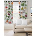 thumbnail image 2 of Vegetables Blackout Curtains, Light Blocking Print Window Curtains, Watercolor Farmhouse Fruits Thermal Insulated Window Drapes for Living Room Kitchen Cafe 2 Panels, 84"W x 84"L, 2 of 9