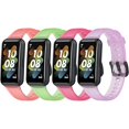 thumbnail image 1 of wonima11 [4pack Clear Colorful Bands Compatible with FITVII Slim Fitness Tracker Replacement Colorful Silicone Wristband Adjustable Accessory Bands Strap for FITVII Slim Fitness Tracker Women Kids, 1 of 1