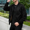 thumbnail image 2 of JPVDPA Men's Bomber Jacket 2026 Fashion Lightweight Windbreaker Spring Fall Casual Jackets for Men Black XL, 2 of 9