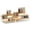 White, variant on odorsTT 2 Pack Black Display Risers, Bamboo Perfume Organizer Stand, 3 Tier Cupcake Stand Holder, Spice Rack