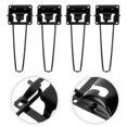 thumbnail image 2 of 4pcs Mini Folding Table Legs Folding Coffee Table Hairpin Legs Replacement Furniture Legs, 2 of 4