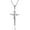 Large, variant on Rhodium Plated 925 Sterling Silver Small or Large Crucifix Necklace for Men Women, Cross Pendant with Rope Chain, Made in Italy (Small, Length 18 Inches (women's average length))