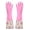 Pink, variant on Gnwei Lined Cleaning Gloves - Soft Lining, Long Rubber Gloves for Kitchen & House Cleaning - Latex Free, Reusable & Cotton Lined Dishwashing Gloves Elbow Length,Medium