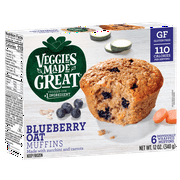 Veggies Made Great Blueberry Oat Muffin, 12oz, 6ct Box (Frozen)