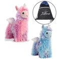 thumbnail image 1 of Aurora Sparkle Tales 8 "Plush Llamacorns Set de 2 - Azul y rosa con Enjoy The Little Things Mochila con cordón The Aurora 76625437064, 1 of 1