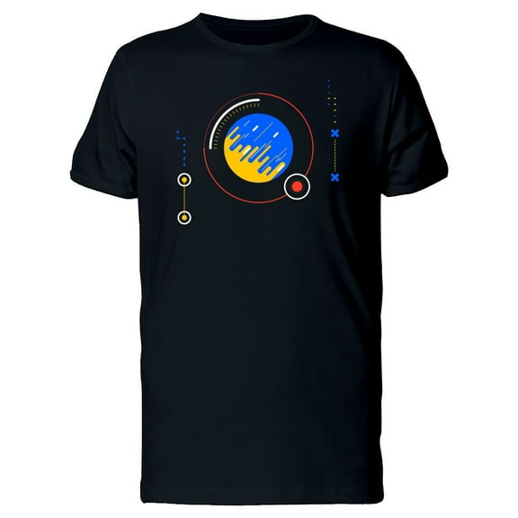 Futuristic Geometric Art T-Shirt Men -Image by Shutterstock, Male x-Large