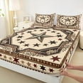 thumbnail image 3 of Manfei Texas Stars Sheet Set Twin, Tribal Western Bed Sheets Set Twin Size, Hippie Bohomian Style Twin Sheet Sets, Super Cozy Room Decor, 3 Pieces, 3 of 7