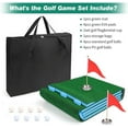 thumbnail image 6 of Luricaa Golf Putting Mat, Extendable Practice Golf Pong-Game Set with 4 connectable Putting Pads,Includes 8pcs Golf Balls and Portable Bag for Indoor Outdoor Party Game Use, 6 of 7