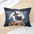 thumbnail image 3 of Happy Halloween Pitbull Witch Pumpkins Bats Pillow Cushion Double Sided Terrier Dog Lover Throw Pillow - 13012, 3 of 4
