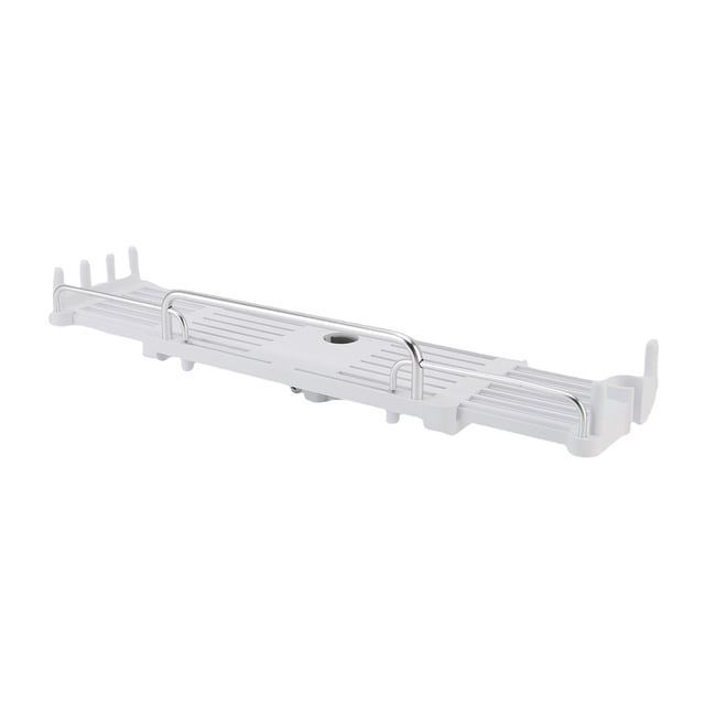 Estante De Ducha Extensible, Estante Organizador De Ducha Ajustable Con 6 Ganchos Y Barra Para Toallas, Para Almacenamiento En El, Varilla De 18-26 Mm Sin Perforación