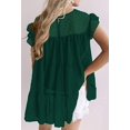thumbnail image 3 of Hauts pour Femmes Décontractés Manches Courtes à Volants Blouse Tunique Ample, 3 of 3