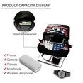 thumbnail image 4 of Eheartsgir Crossbody Bags American Flag Skull Crossbody Purse for Travel, Stretch Polyester with Pockets Cell Phone Crossbody Bag, 4 of 7