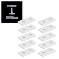 thumbnail image 3 of Aluminum Connecting Plate Joining Plate, Strong and Durable for Flexible Construction, 2-Hole Vertical Connection Tool, Infinite Positioning Possibilities, 3 of 7