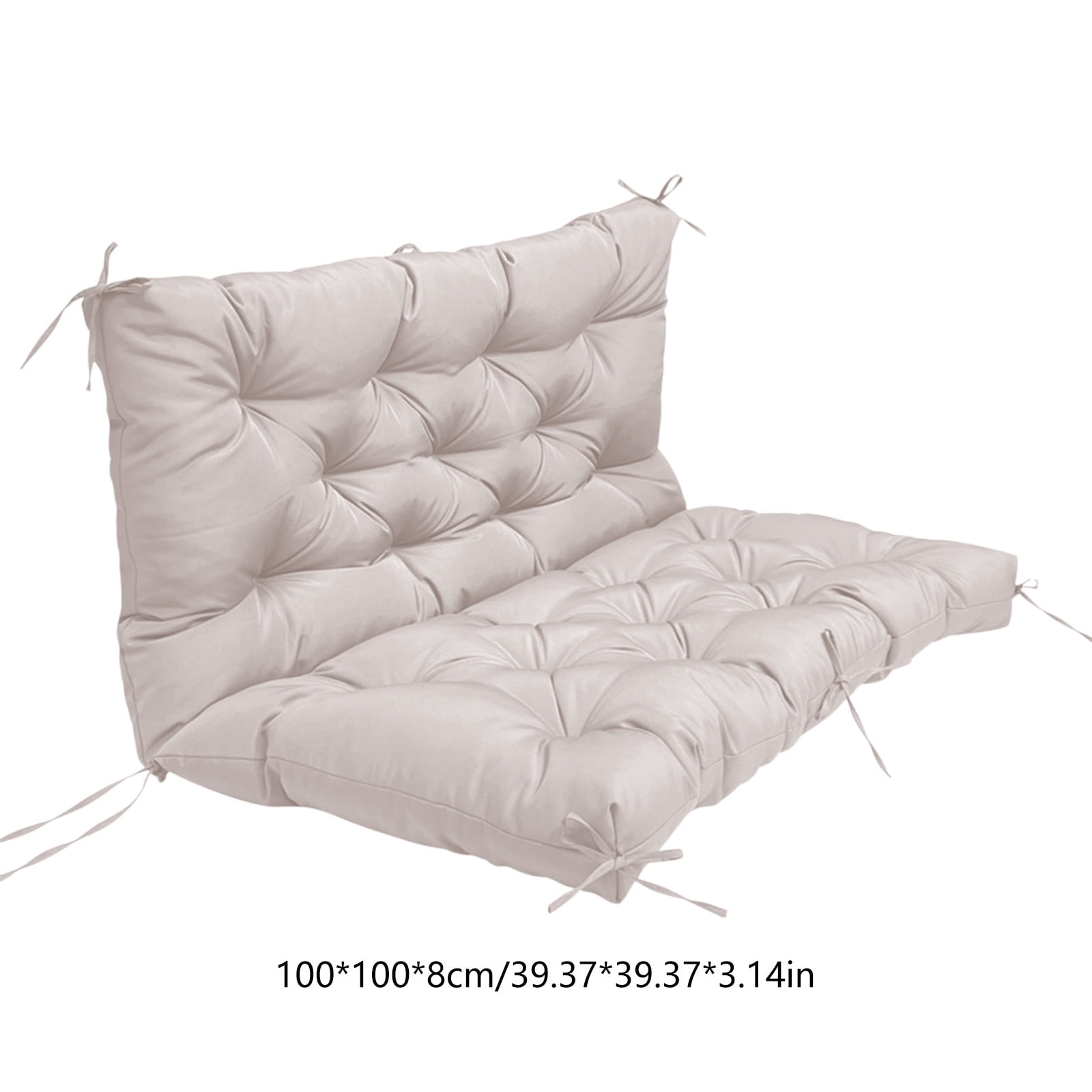 YOTQUSKI Summer Patio Cushions,Swing Cushions with Backrest, Extra Thick Removable Durable Swing Bench Cushions for Outdoor Furniture Patio Garden Backyard