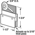 thumbnail image 2 of Aluminum, Sliding Frameless Shower Door Roller Assembly (2-pack), 2 of 4