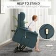 thumbnail image 4 of HOMCOM Electric Power Lift Recliner Chair for the Elderly, Blue, 4 of 10