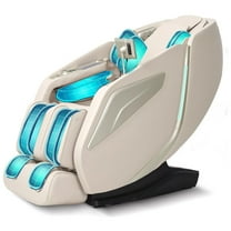 FELIDOMUS 4D Full Body Zero Gravity Massage Chair with Body Scan, Intelligent Shiatsu Strecth Massage, SL Track Massage, Back/Leg Heated, AI Voice Control and Bluetooth,Beige