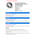 thumbnail image 2 of Rear Axle Differential Bearing - Compatible with 1964 - 1967, 1973 - 1983 Chevrolet Malibu - National, 2 of 2