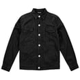 thumbnail image 4 of Unir Casual Denim Trucker Jacket for Women, Button Closure Side Pockets, Everyday Relaxed Fit Fall Outerwear, 1 Piece, S-XXL, Plus Size Friendly, 4 of 4