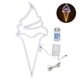thumbnail image 3 of Luz de neón LED Helado Batería impermeable Alimentado por USB Colgante Decorativo Control remoto Letrero de neón para fiesta en casa (blanco cálido colorido), 3 of 8