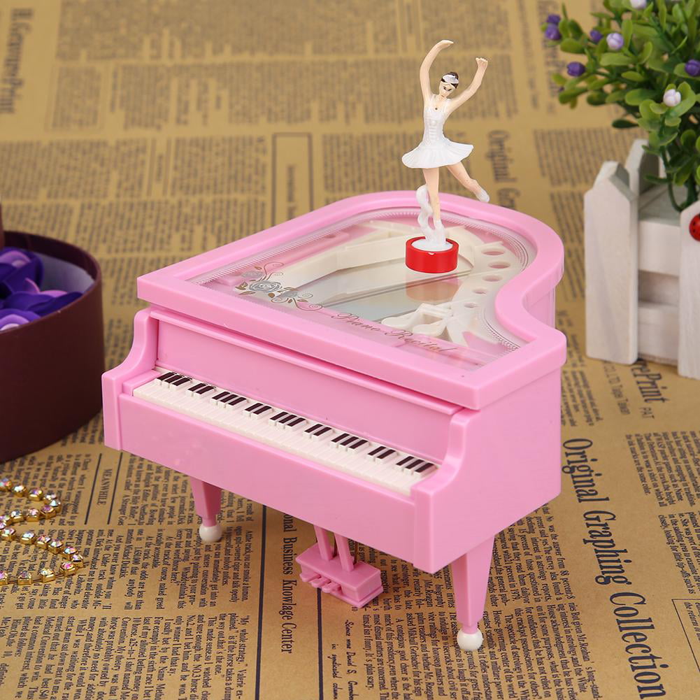 Romantic Piano Dancing Carousel Music Box Clockwork Musical Birthday Xmas Gift 