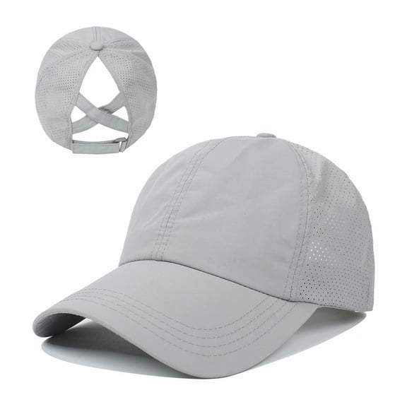 Kelon Unisex Baseball Caps, Quick Drying Ponytail Hat, Breathable Trucker Hats, Casual Bucket Headwear, Sun Protection Sports Caps for Men Women Outdoor Daily Wear, One Size Baseball Caps