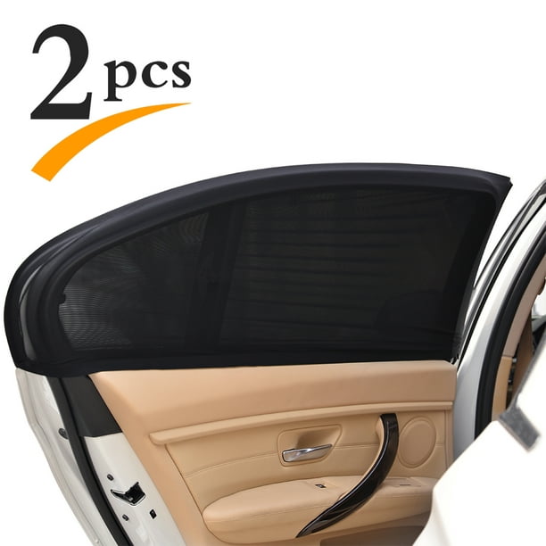 2 PCS Universal Rear Side Baby Car Window Sun Shades, Breathable Mesh Car Sun Shade－Fit for 95