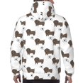 thumbnail image 3 of Bingfone Dachshund Dog Men's Drawstring Hoodie Long Sleeve Pocket Sweatshirts-Medium, 3 of 6