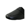 thumbnail image 2 of Mens Black Slipper Fashion Open Back Leather Slippers Lightweight Durable Waterproof, 2 of 7