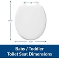 BEMIS BB540 000 Baby/Toddler Toilet Seat fits American Standard and