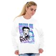 thumbnail image 5 of Kanji Style Cartoon Bring on the Boop Women Crewneck Sweatshirt Brisco Brands S, 5 of 6