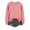 Pink, variant on UFOUND Winter Sweatshirt For Women Tops Casual Raglan Long Sleeve Crew Neck Pullover Casual Solid Color Tops Everyday Dailywear