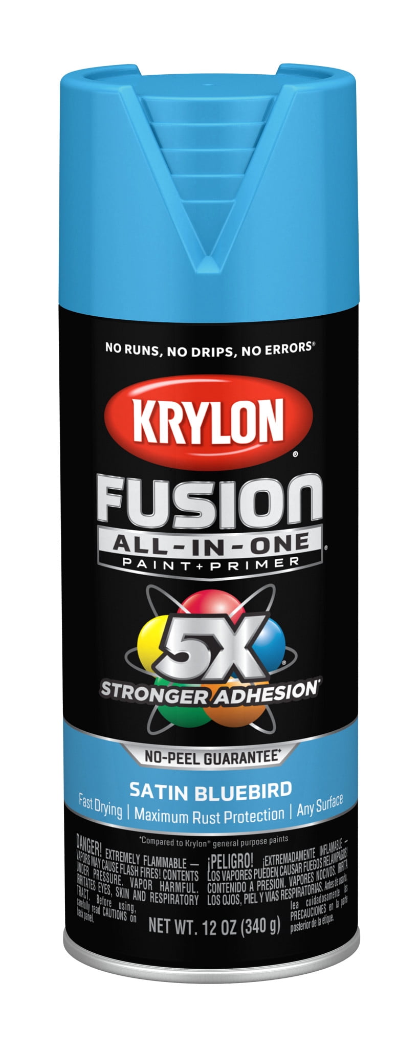 Krylon K02941007 Krylon Fusion All-In-One Bluebird Satin 12 oz. Spray Paint, Multi-Surface, (1 Piece, 1 Pack)