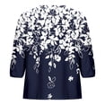 thumbnail image 2 of Camisetas de Manga Corta para las Mujeres Lanterna Manga Corbata Plisado Cuello Redondo, Casual Recortado Camiseta Top para Gimnasio Y Diario, 2 of 5
