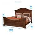 thumbnail image 3 of Bowery Hill Transitional Tobacco Finished Wood Queen Panel Bed, 3 of 7
