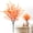 Deep Orange, variant on Tucknest Artificial Flowers for Outdoors, 7 Branch Purple Camellia with Eucalyptus, Realistic Fake Flowers UV Resistant for Home Garden Decor