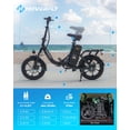 thumbnail image 5 of HOVERFLY 16" Folding Adults Electric Bikes, 500W/36V/15.5mph Folding City Ebike for Adult Men Women, Yellow,UL2849, 5 of 7
