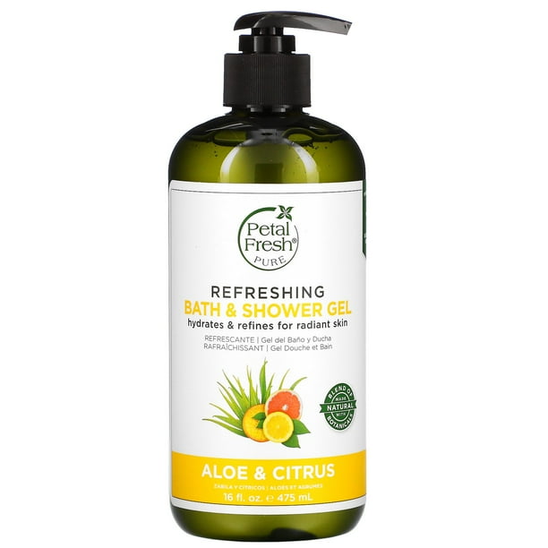 Petal Fresh Pure Aloe & Citrus Refreshing Bath & Shower Gel, 16 fl oz