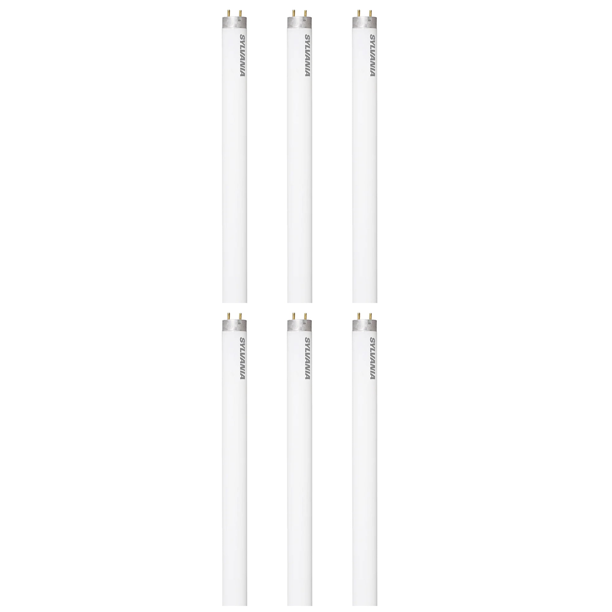 (case of 6 lamps) Sylvania 22511 F15T8/GRO/AQ/RP Fluorescent Plant Aquarium Terrarium Tube Light Bulb, 15 watts, 18 inch T8 Fluorescent Lamp