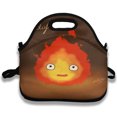 thumbnail image 3 of Bolsas térmicas para el almuerzo con diseño de llamas calcifer para niños, lonchera impermeable, lonchera gruesa, 3 of 5